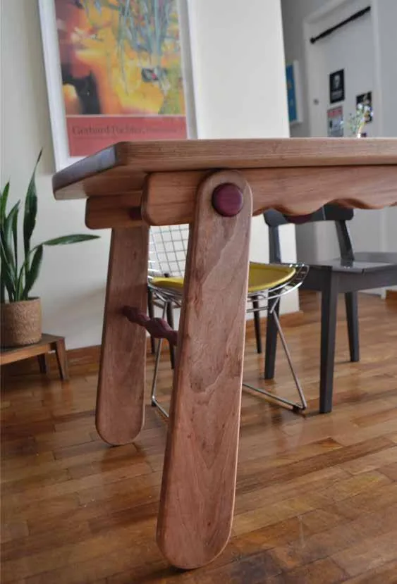 Detalhe estrutural da Mesa Pilon